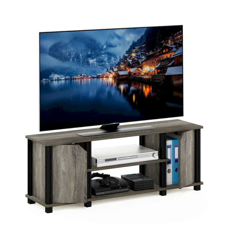 Furinno Brahms TV Stand with Shelves and Storage