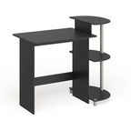 Porch & Den Baruch Compact Modern Wood Computer Desk with Shelves