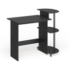 Porch & Den Baruch Compact Modern Wood Computer Desk with Shelves