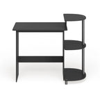 Porch & Den Baruch Compact Modern Wood Computer Desk with Shelves