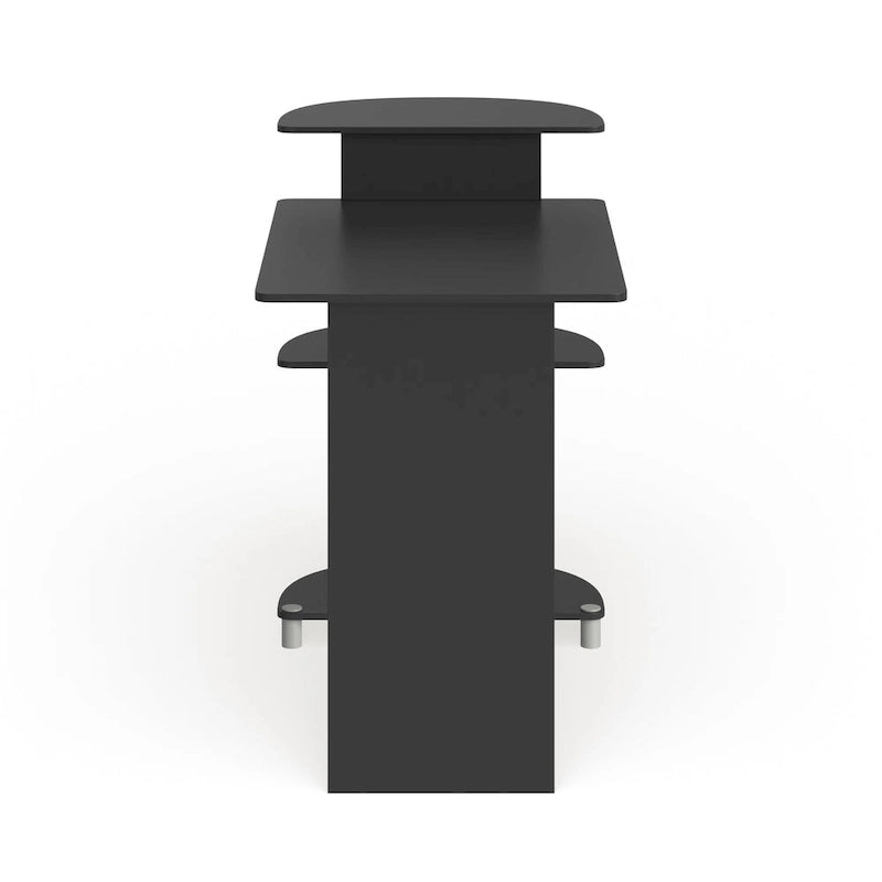 Porch & Den Baruch Compact Modern Wood Computer Desk with Shelves