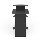 Porch & Den Baruch Compact Modern Wood Computer Desk with Shelves