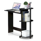Porch & Den Baruch Compact Modern Wood Computer Desk with Shelves
