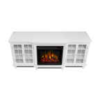 Marlowe 70 TV Stand Electric Fireplace White by Real Flame