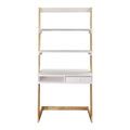 Freestanding Ladder Desk with Drawer with Solid American Hardwood