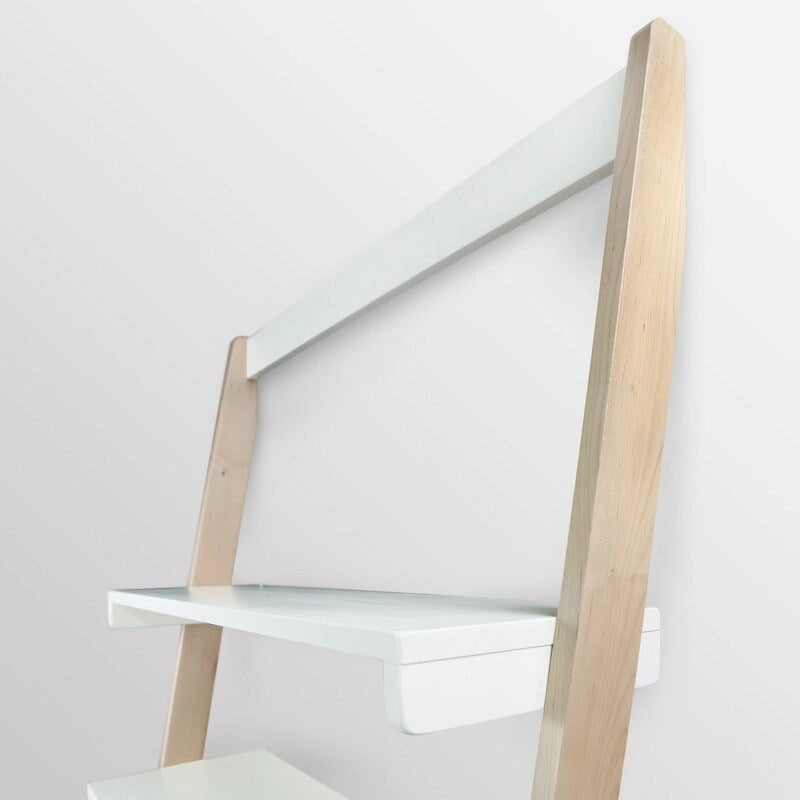 Freestanding Ladder Desk with Drawer with Solid American Hardwood