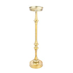 Glam 6in. Round Pedestal Martini SideTable, Brass
