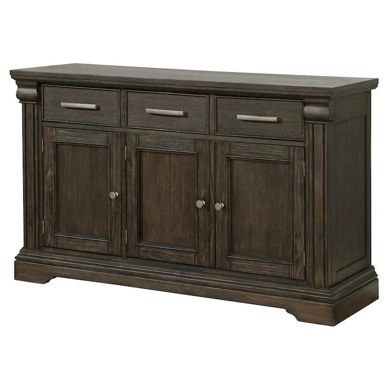 The Gray Barn Ruddy Road Espresso Farmhouse 60-inch Sideboard Buffet