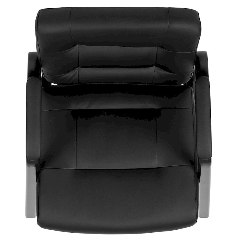 Upholstered Tufted Executive Reception Chair - Black