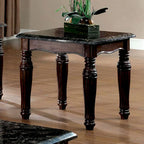 Haia Traditional Espresso Wood 3-Piece Coffee Table and End Tables Set by Furniture of America