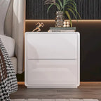 LED Nightstand White Modern Nightstand LED Night Stand Bedside Table