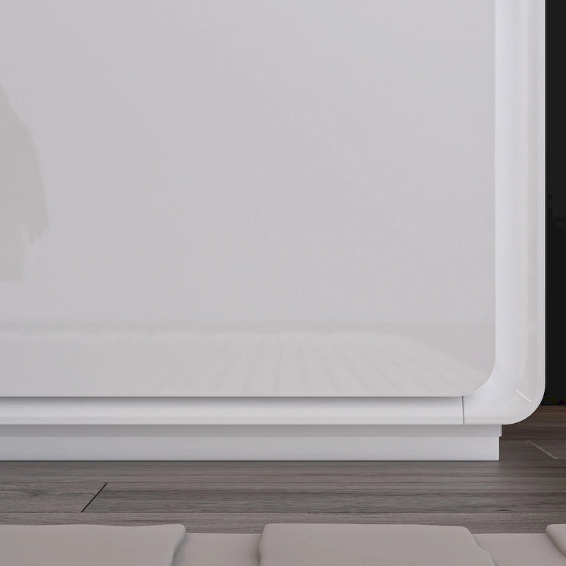 LED Nightstand White Modern Nightstand LED Night Stand Bedside Table