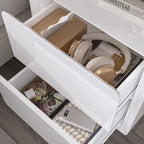 LED Nightstand White Modern Nightstand LED Night Stand Bedside Table