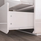 LED Nightstand White Modern Nightstand LED Night Stand Bedside Table