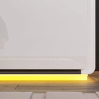 LED Nightstand White Modern Nightstand LED Night Stand Bedside Table