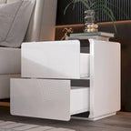 LED Nightstand White Modern Nightstand LED Night Stand Bedside Table