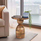 Sagebrook Home Mango Wood Hourglass Accent Table Wood - 16 x 16 x 19