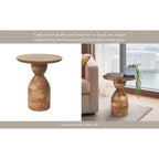 Sagebrook Home Mango Wood Hourglass Accent Table Wood - 16 x 16 x 19