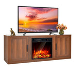 Costway 58 Fireplace TV Stand Entertainment Console W/ 18 Electric