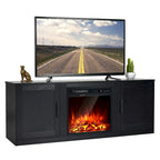 Costway 58 Fireplace TV Stand Entertainment Console W/ 18 Electric
