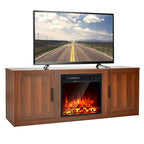Costway 58 Fireplace TV Stand Entertainment Console W/ 18 Electric