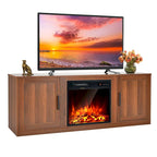 Costway 58 Fireplace TV Stand Entertainment Console W/ 18 Electric