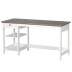 Saint Birch Finley Contemporary Two-Tone 59-inch Writing Desk with Storage