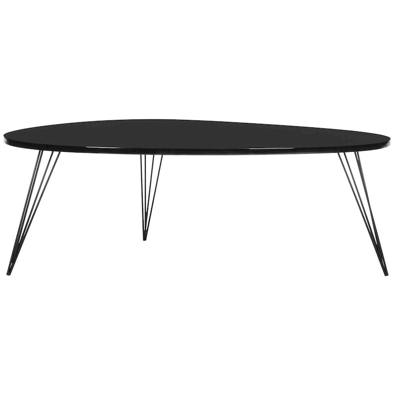 SAFAVIEH Louann Oak Finish/ Black Coffee Table - 44 x 31.5 x 15.6 - 44Wx32Dx16H