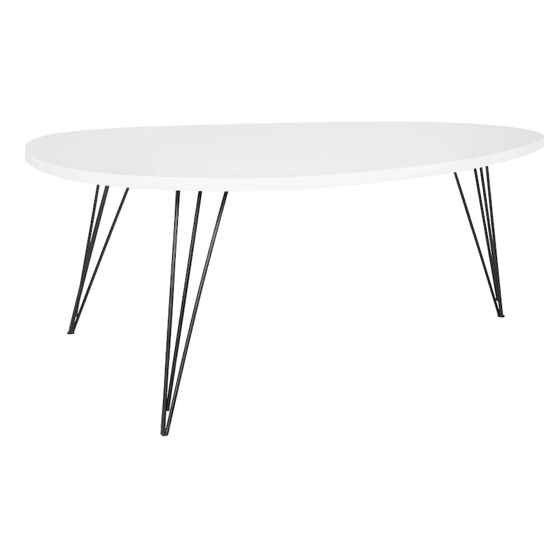 SAFAVIEH Louann Oak Finish/ Black Coffee Table - 44 x 31.5 x 15.6 - 44Wx32Dx16H