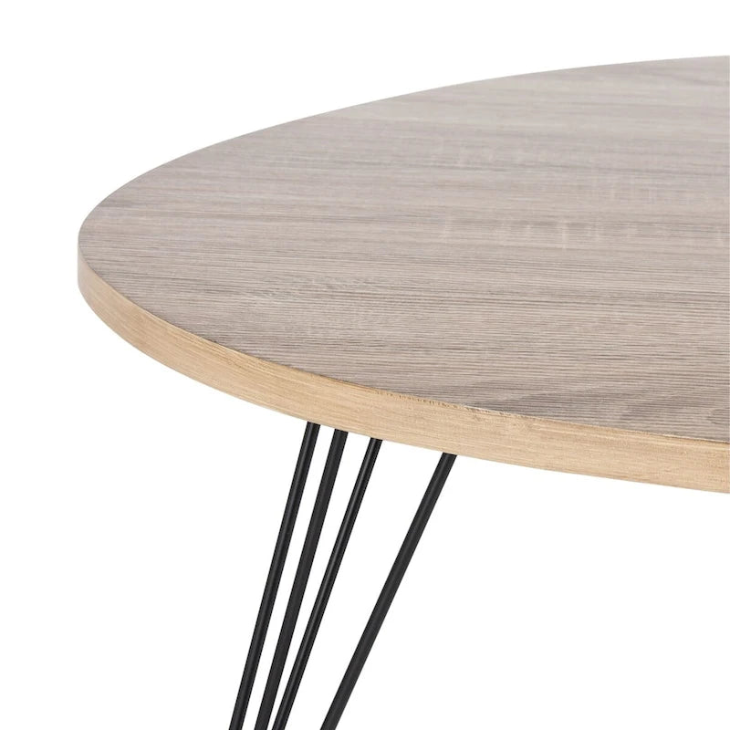 SAFAVIEH Louann Oak Finish/ Black Coffee Table - 44 x 31.5 x 15.6 - 44Wx32Dx16H