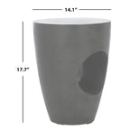 SAFAVIEH Hadil Concrete Indoor/ Outdoor Accent Table - 14.1 x 14.1 x 17.7 - 14Wx14Dx18H