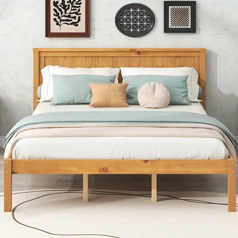 Platform Bed Frame with Headboard