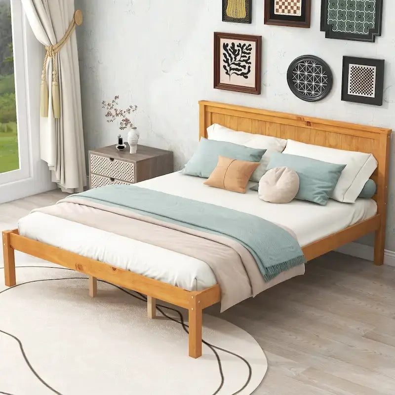 Platform Bed Frame with Headboard