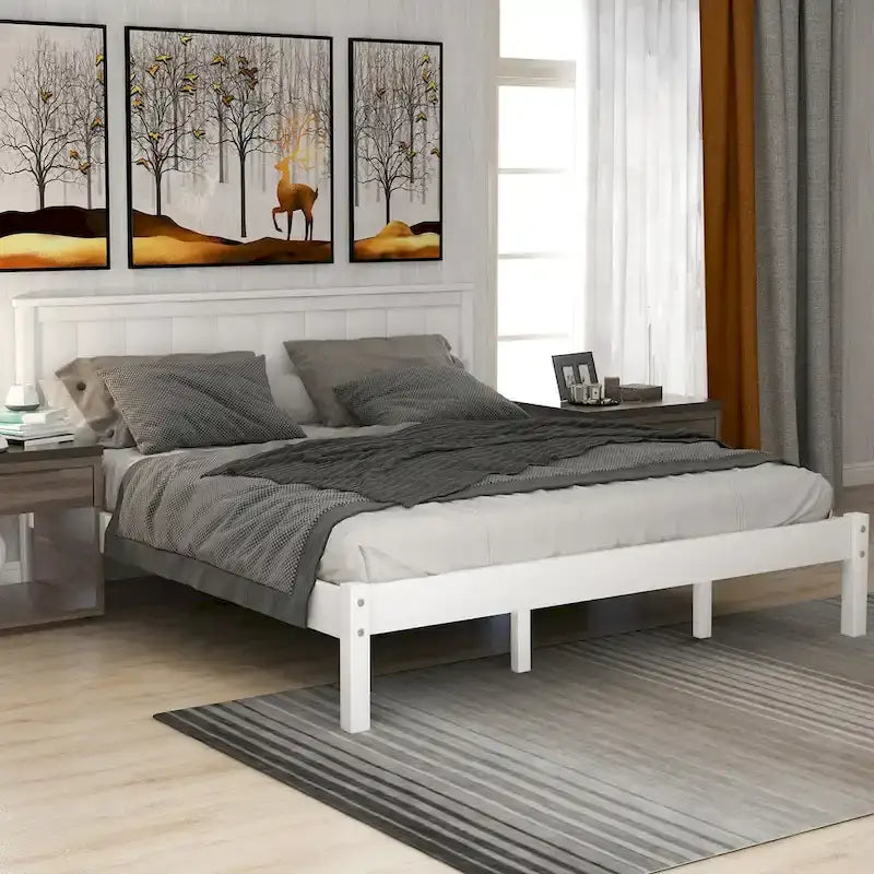 Platform Bed Frame with Headboard