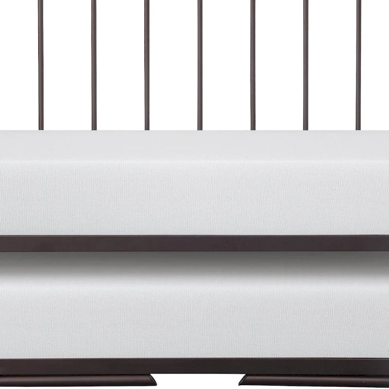 Ziva Daybed with Lift Up Trundle, Dark Bronze Metal Frame, Folding Legs