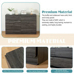 6-Drawer 47 in. W Dresser Chest of Drawers,Buffet Server Console Table Storge Cabinets,Accent Storage Cabinets No Handle