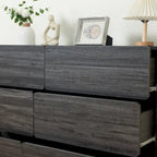 6-Drawer 47 in. W Dresser Chest of Drawers,Buffet Server Console Table Storge Cabinets,Accent Storage Cabinets No Handle