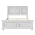 Traditional Town and Country Style Pinewood Vintage Queen Bed