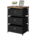 3 Drawers Nightstands Dresser for Bedroom Closet Nursery Dormitory Living Room