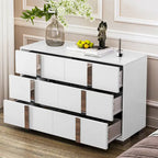 Mirrored Storage Cabinet with 6 Drawers