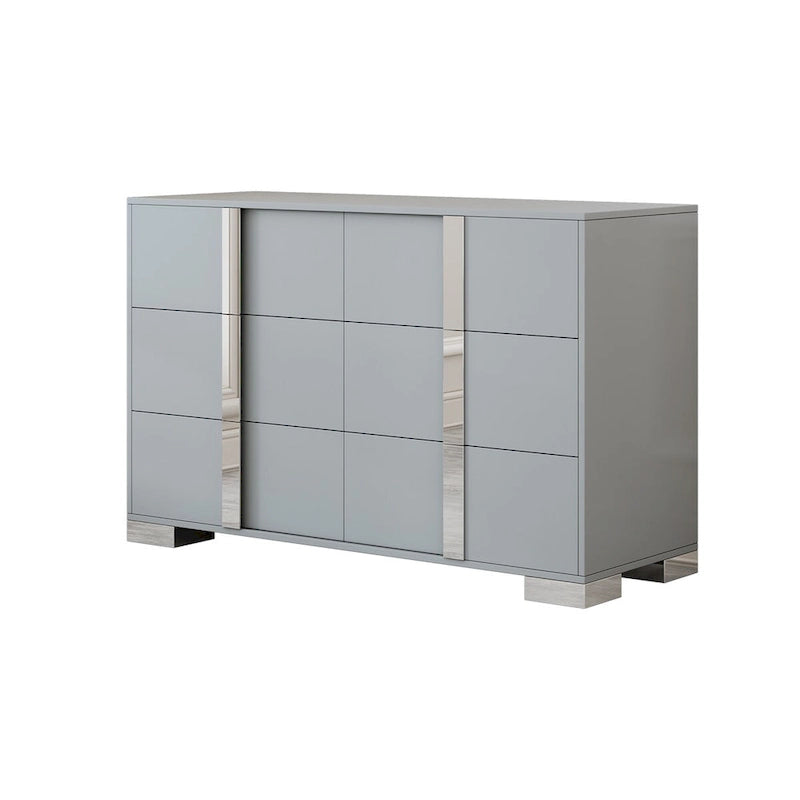 Mirrored Storage Cabinet with 6 Drawers