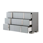 Mirrored Storage Cabinet with 6 Drawers