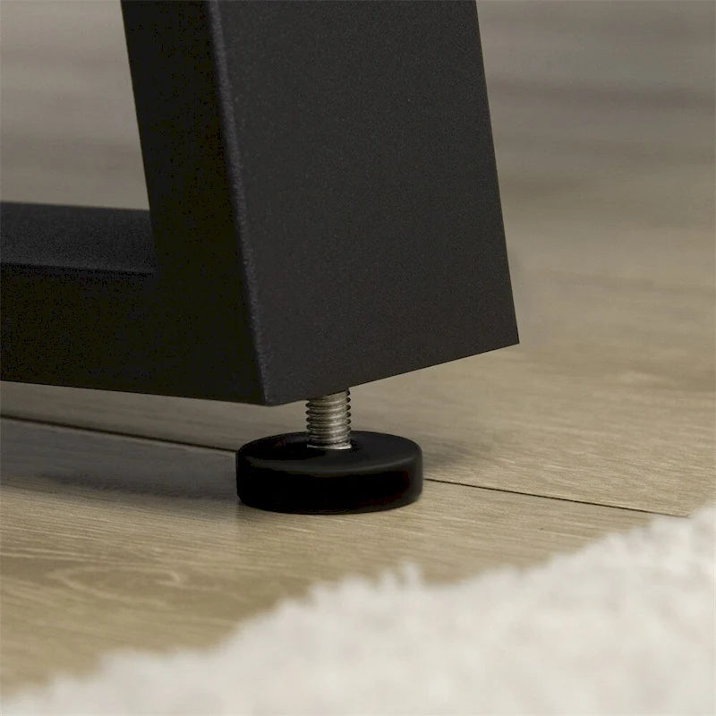 Garden Bench w/Metal Legs,Rustic Wood Effect Concrete Entryway Bench