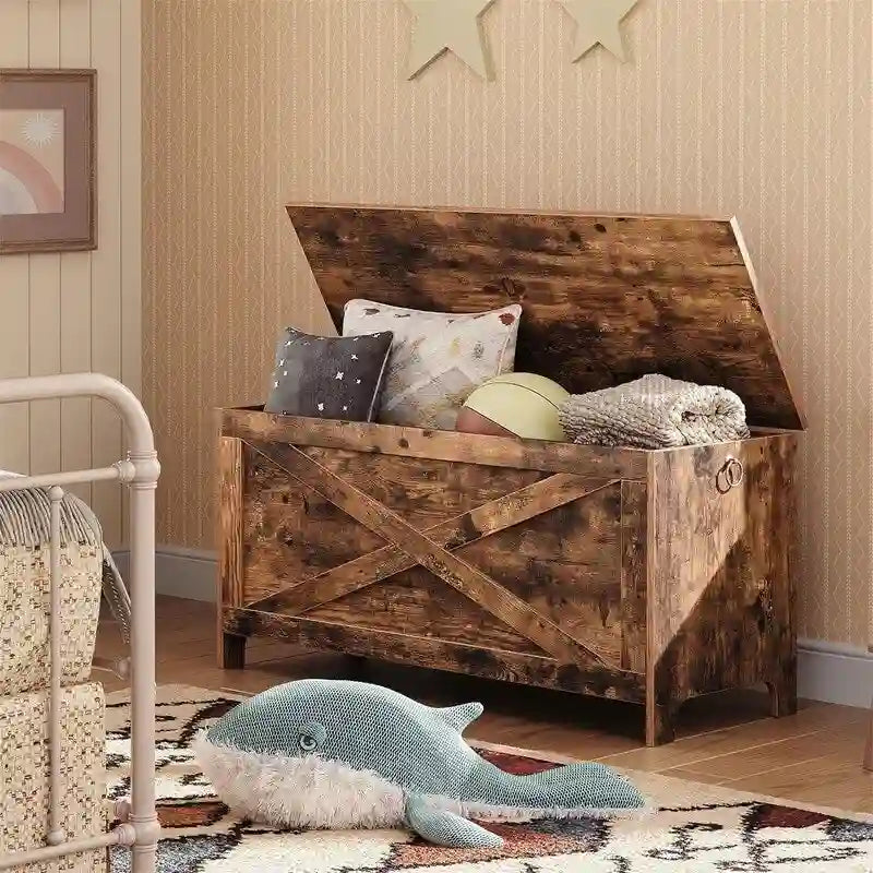 Sturdy Entryway Storage Bench - 15.7D x 39.4W x 18.9H