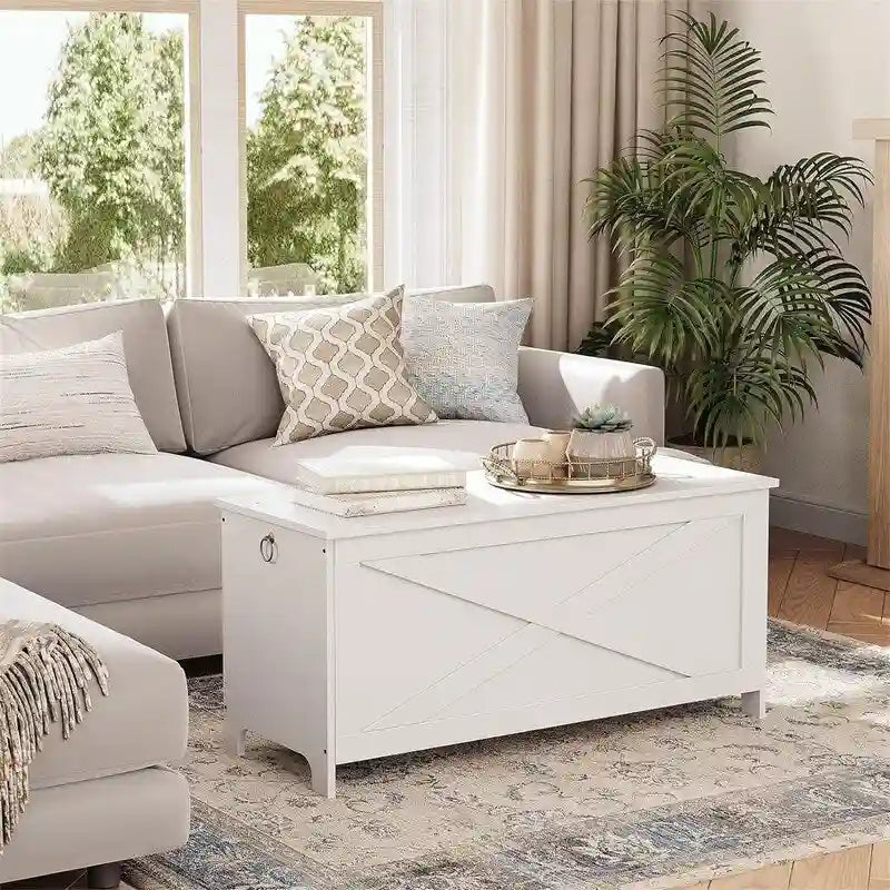 Sturdy Entryway Storage Bench - 15.7D x 39.4W x 18.9H