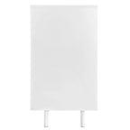 Wave Pattern Storage Cabinet with 2 Doors and 2 Drawers, Adjustable, Suitable for Study,Entrance and Living Room