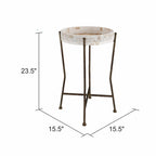 Sarina Farmhouse Accent Table - 23.5H x 15.5W x 15.5D