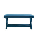 Manhattan Comfort Abigail Mid-Century Modern Velvet Upholstered Bench