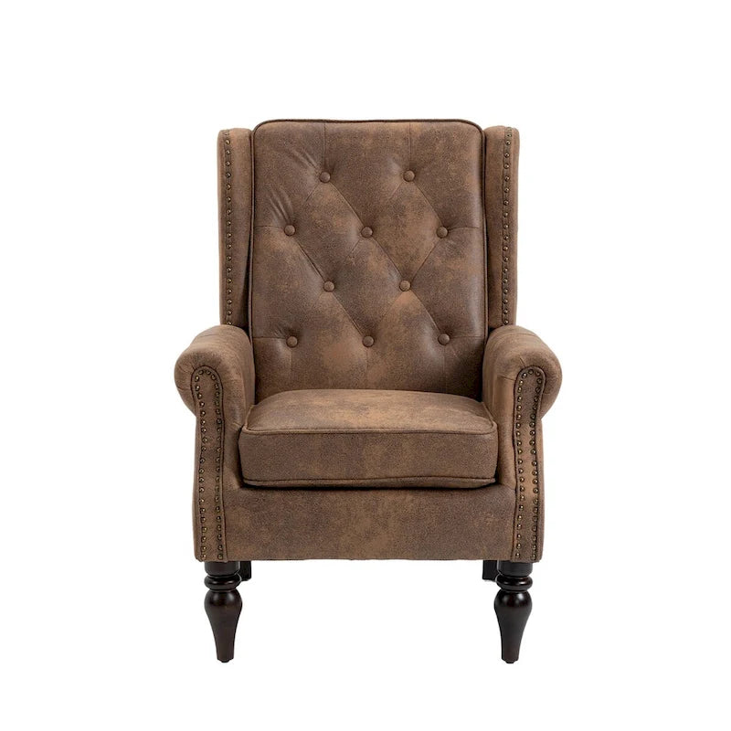 Wood Frame Armchair Modern Accent Chair Lounge Chair for Living Room - 29.33 x31.50x 39.37