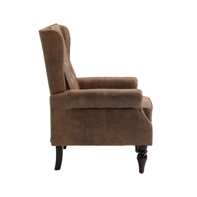Wood Frame Armchair Modern Accent Chair Lounge Chair for Living Room - 29.33 x31.50x 39.37